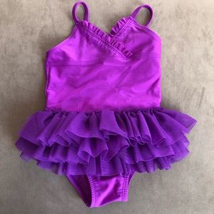 2T Girls Purple Bathing Suit